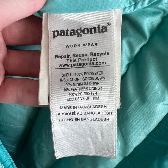Patagonia Down Feather Sweater Jacket Winter Coat Lightweight Puffer Insulated - Picture 5 of 12